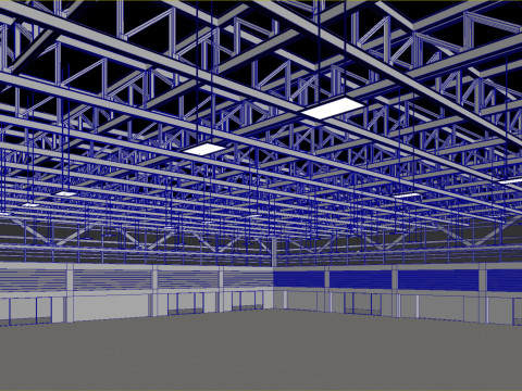 Low Poly Warehouse 11 3D Model