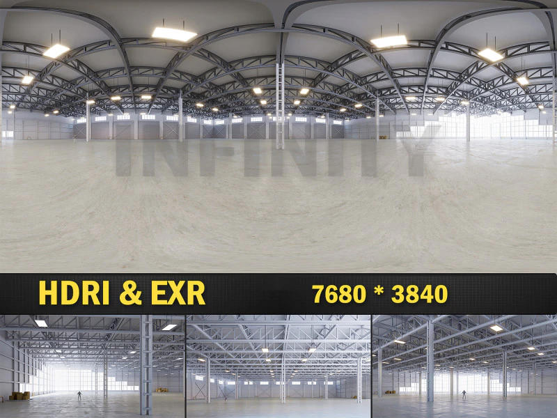 HDRI warehouse 12 CG Textures .c4d .max .obj .3ds .fbx .stl .blend 