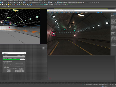 Low poly road tunnel 3Dモデル