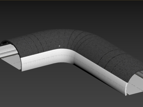 Low poly road tunnel 3Dモデル
