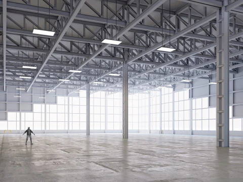 Low Poly Warehouse 12 3D Model