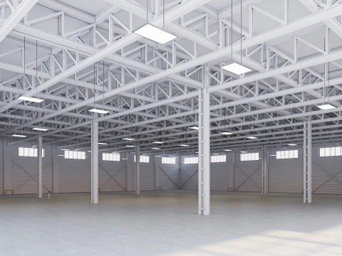 Low Poly Warehouse 12 3D Model