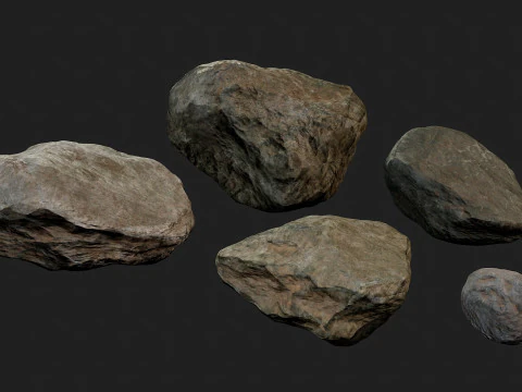 Pacote de pedras vol 1 Modelo 3D