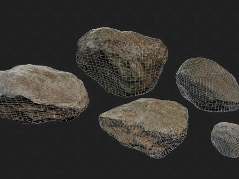 Pacote de pedras vol 1 Modelo 3D