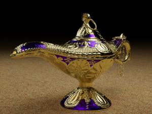 The golden lamp Model 3D