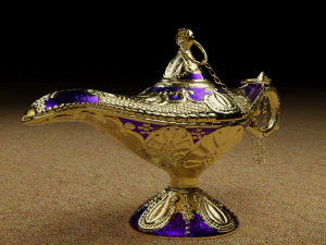 The golden lamp 3D Model