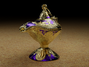 The golden lamp Model 3D