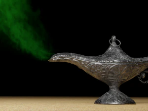 The golden lamp 3D Model