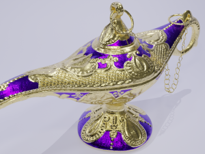 The golden lamp Model 3D