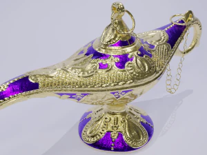 The golden lamp 3D Model