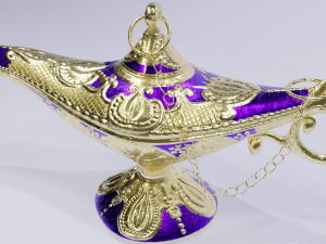 The golden lamp Model 3D