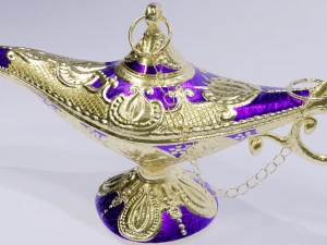 The golden lamp 3D Model