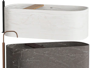 Freestanding bath designed by Piet Boon 3D Model
