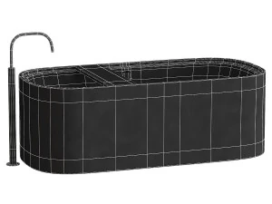 Freestanding bath designed by Piet Boon 3D Model