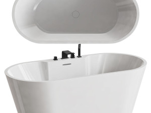 Acrylic bathtub ABBER Model 3D