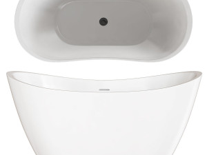 PHILO ACRYLIC DOUBLE SLIPPER FREESTANDING TUB Model 3D