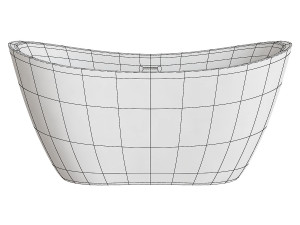 PHILO ACRYLIC DOUBLE SLIPPER FREESTANDING TUB Modelo 3D