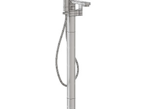 MyLife Clearance Quadro Easy-Plumb Floor Standing Bath Shower Mixer Tap Kit Modello 3D