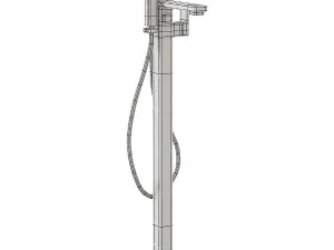 MyLife Clearance Quadro Easy-Plumb Floor Standing Bath Shower Mixer Tap Kit 3D Model