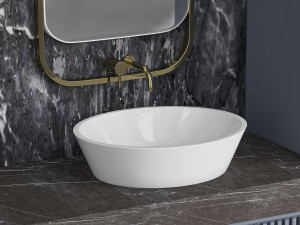 PA furniture luxury double basin vanity sink PVC storage bathroom cabinet 3D Model