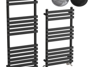Vogue Gallant II Wall Mounted Heated Towel Rail 3D Model