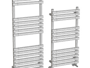 Vogue Gallant II Wall Mounted Heated Towel Rail 3D 模型