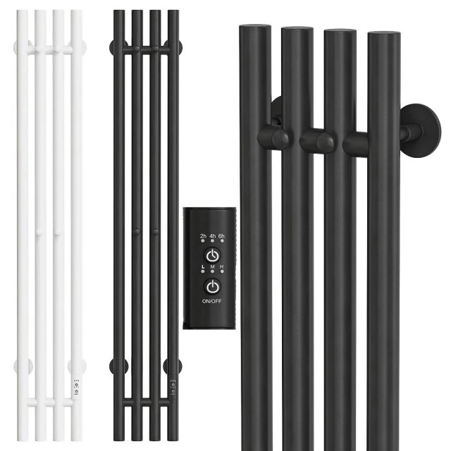 EWRIKA heated towel rail 3D Model .c4d .max .obj .3ds .fbx .stl .blend 