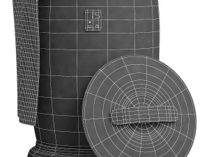 New Electric Heated Towel Rail Model 3D