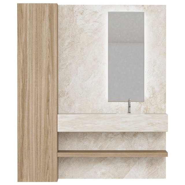 Bathroom furniture 1 3D Модель .c4d .max .obj .3ds .fbx .stl .blend