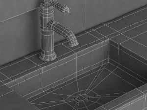 Bathroom furniture 1 3D Модель