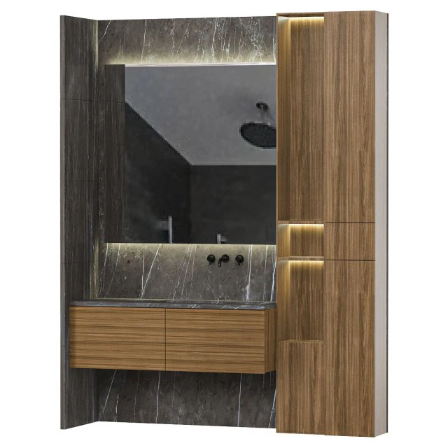 Bathroom furniture 2 3D Model .c4d .max .obj .3ds .fbx .stl .blend 