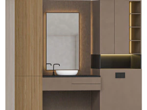 FURNITURE FOR A COMBINED BATHROOM LAITILA 3D Model