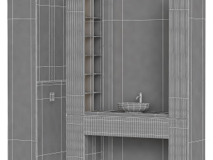 Bathroom furniture 3 3D Модель