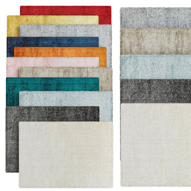 Shimmer Thick Pile Soft Shaggy Rug Modelo 3D .c4d .max .obj .3ds .fbx .stl .blend 