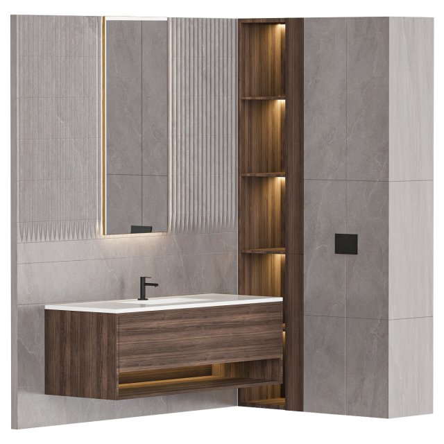 Bathroom furniture 6 3D Модель .c4d .max .obj .3ds .fbx .stl .blend 