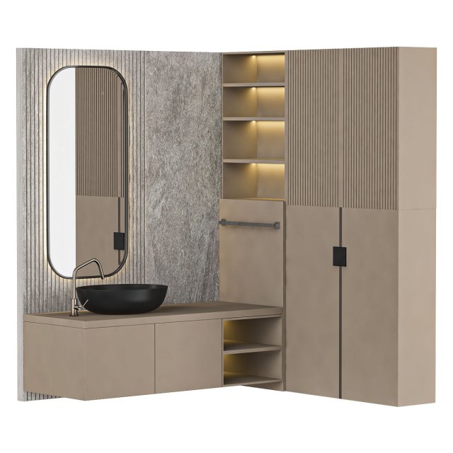 Bathroom furniture 7 Modelo 3D .c4d .max .obj .3ds .fbx .stl .blend 
