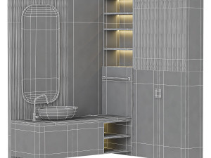 Bathroom furniture 7 Modelo 3D