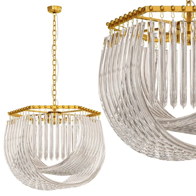 Chandelier FLOW 3D Model .c4d .max .obj .3ds .fbx .stl .blend 