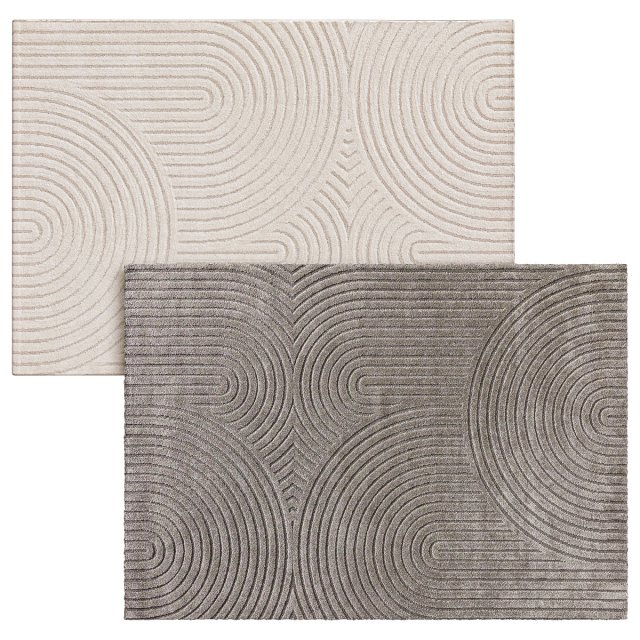 Rug Eve Grey 3D Model .c4d .max .obj .3ds .fbx .stl .blend 