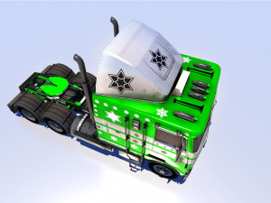 US Army Cargo Truck M35 Fully Rigged Model 3D Модель