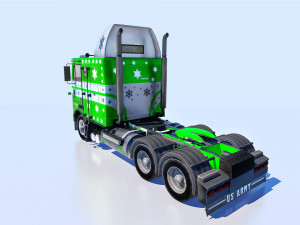 US Army Cargo Truck M35 Fully Rigged Model 3D Модель