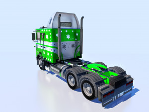 US Army Cargo Truck M35 Fully Rigged Model 3D Модель