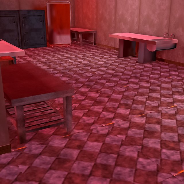 Zombie Hospital Environment 3Dモデル .c4d .max .obj .3ds .fbx .stl .blend 