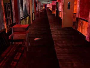 Zombie Hospital Environment 3D Model