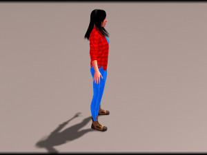 Gangster Lady 3Dモデル