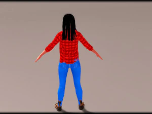 Gangster Lady 3D Model