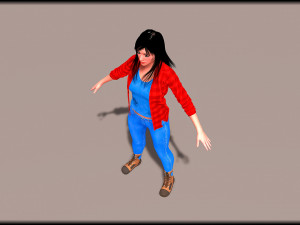 Gangster Lady 3Dモデル