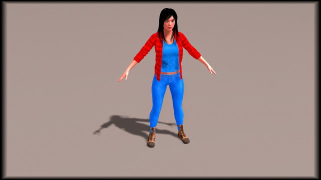 Gangster Lady 3Dモデル .c4d .max .obj .3ds .fbx .stl .blend 