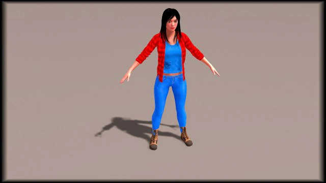 Gangster Lady 3D Model .c4d .max .obj .3ds .fbx .stl .blend
