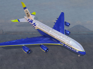 Elite Police Aircraft 3D Model